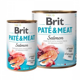 Brit Pate & Meat Salmon, pate cu somon și pui pentru câini, 800 g