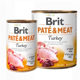 Brit Pate & Meat, pate cu curcan și pui pentru câini, 800 g