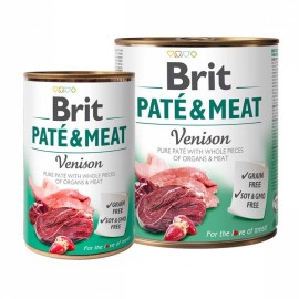 Brit Pate & Meat, pate cu carne de vânat și pui pentru câini, 800 g 
