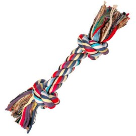 Trixie jucărie pentru câini sfoară cu două noduri, 37 cm