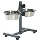 Suport cu boluri din metal pentru câini 2,8 l