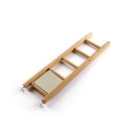 Scară din lemn cu oglindă 23 cm x 6 cm