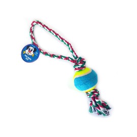 Jucărie din frânghie cu minge D-6 cm, L-40 cm, 143 g