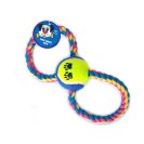 Jucărie din frânghie cu minge D-6 cm, L-25 cm, 134 g