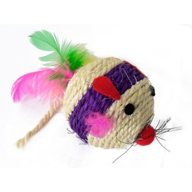 Jucărie de frânghie cu pene