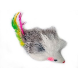 Șoarece din blană cu pene