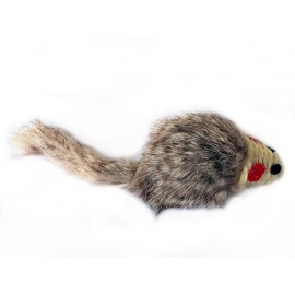 Șoarece din blană cu frânghie