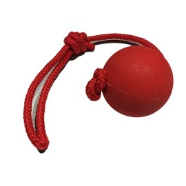Jucărie "Minge pe șnur N4" din cauciuc D-6 cm