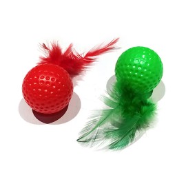 Jucărie minge cu pene 