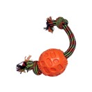 Jucărie din frânghie cu minge, 32 cm (diferite culori)