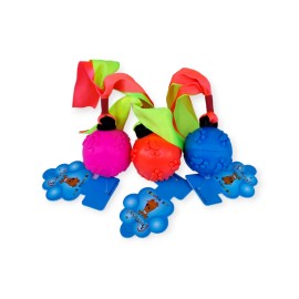 Jucărie "Minge cu panglici", 6x27 cm