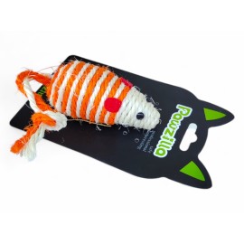 Jucărie "Șoarece din frânghie", 23 cm