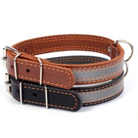Zgardă ”Collar” cu bandă reflectorizantă 2,0 cm x 32-40 cm