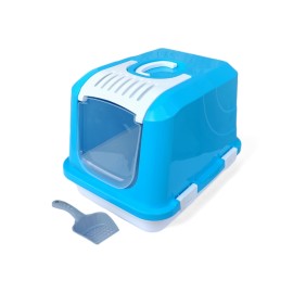 Litieră acoperită + Lopățică pentru pisici, 50x38x38 cm