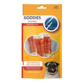 4DOG Goodies Classic Bone With Duck, recompense pentru câini, 120 g