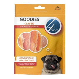 4DOG Goodies Classic Chicken Jerky Tenders, recompense pentru câini, 100 g