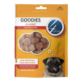 4DOG Goodies Classic Chicken Poppers, recompense pentru câini, 100 g