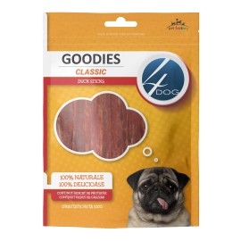 4DOG Goodies Classic Duck Sticks, recompense pentru câini, 100 g