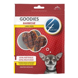 4DOG GOODIES Barbecue Lamb Chops, recompense cu miel pentru câini, 100 g