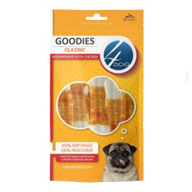 4DOG Goodies Classic Medium Bone With Chicken, recompense pentru câini, 120 g
