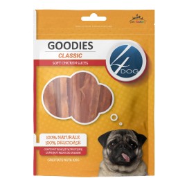 4DOG Goodies Classic Soft Chicken Slices, recompense pentru câini, 100 g