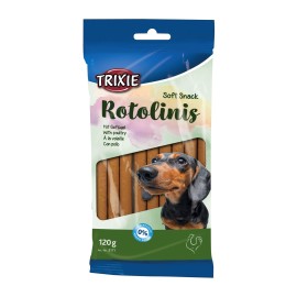 Trixie Rotolinis, recompense cu pui pentru câini, 120 g (12 bucăți)