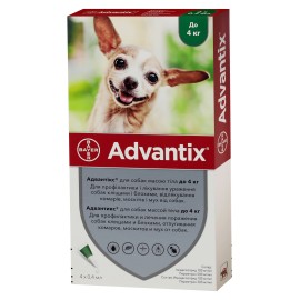 Advantix pentru câini până la 4 kg (1 fiolă)