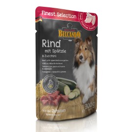 Belcando Rind, cu vită, tăieței și dovlecei pentru câini, 300 g
