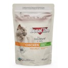 BonaCibo for Sterilised Cats with Chicken, cu pui în jeleu pentru pisici, 85 g