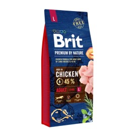 Brit Premium Adult L, cu pui pentru câini, 15 kg