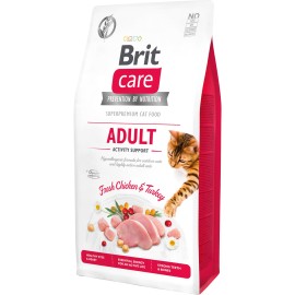 Brit Care Adult Activity Support, cu pui și curcan pentru pisici, 1 kg (la cântar)