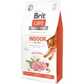 Brit Care Indoor Anti-Stress, cu pui pentru pisici, 1 kg (la cântar)