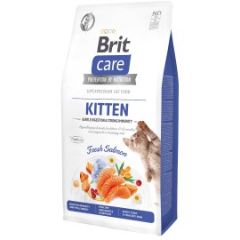Brit Care Kitten Gentle Digestion&Strong Immunity, cu somon pentru motănei, 1 kg (la cântar)