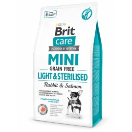 Brit Care Light&Sterilised, cu iepure și somon pentru câini, 7 kg