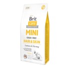 Brit Care Mini Hair&Skin, cu somon și hering pentru câini, 7 kg