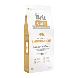 Brit Care Grain-Free Senior&Light Salmon&Potato, cu somon și cartofi pentru câini, 12 kg