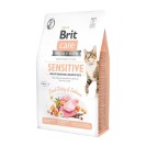 Brit Care Sensitive Healthy Digestion&Delicate Taste, cu curcan și somon pentru pisici, 1 kg (la cântar)