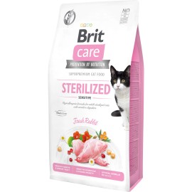Brit Care Sterilized Sensitive, cu iepure pentru pisici, 1 kg (la cântar)