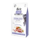 Brit Care Sterilized Weight Control, cu rață și curcan pentru pisici, 7 kg