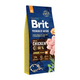 Brit Premium Junior M, cu pui pentru câini, 15 kg