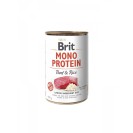 Brit Mono Protein Beef & Rice, pate cu vită și orez pentru câini, 400 g