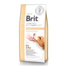 Brit Grain-Free Veterinary Diet Hepatic, cu ou și mazăre pentru câini, 12 kg