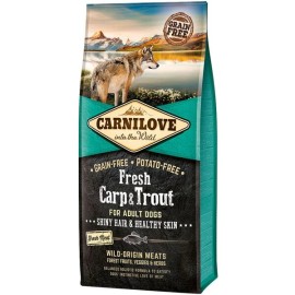 Carnilove Fresh Carp & Trout, cu carp și păstrăv pentru câini, 12 kg