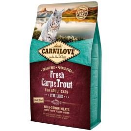 Carnilove Fresh Carp & Trout, cu carp și păstrăv pentru pisici, 2 kg