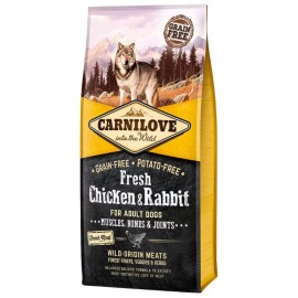 Carnilove Fresh Chicken & Rabbit, cu pui și iepure pentru câini, 12 kg