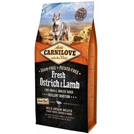 Carnilove Fresh Ostrich & Lamb, cu struț și miel pentru câini, 6 kg