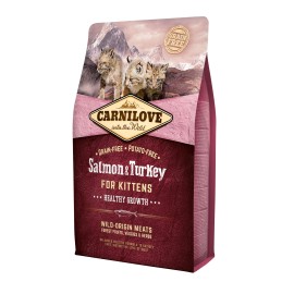 Carnilove Salmon & Turkey for Kittens, cu somon și curcan pentru motănei, 2 kg