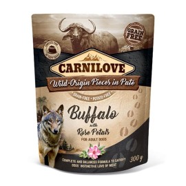 Carnilove Buffalo with Rose Petals, pate cu bivol și petale de trandafir pentru câini, 300 g