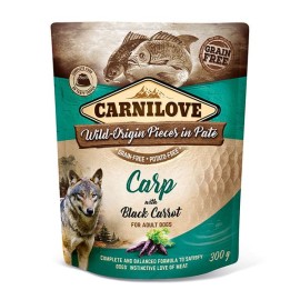 Carnilove Carp with Black Carrot, pate cu carp și morcov negru pentru câini, 300 g