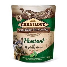 Carnilove Pheasant with Raspberry Leaves, pate cu fazan și frunze de zmeură pentru câini, 300 g